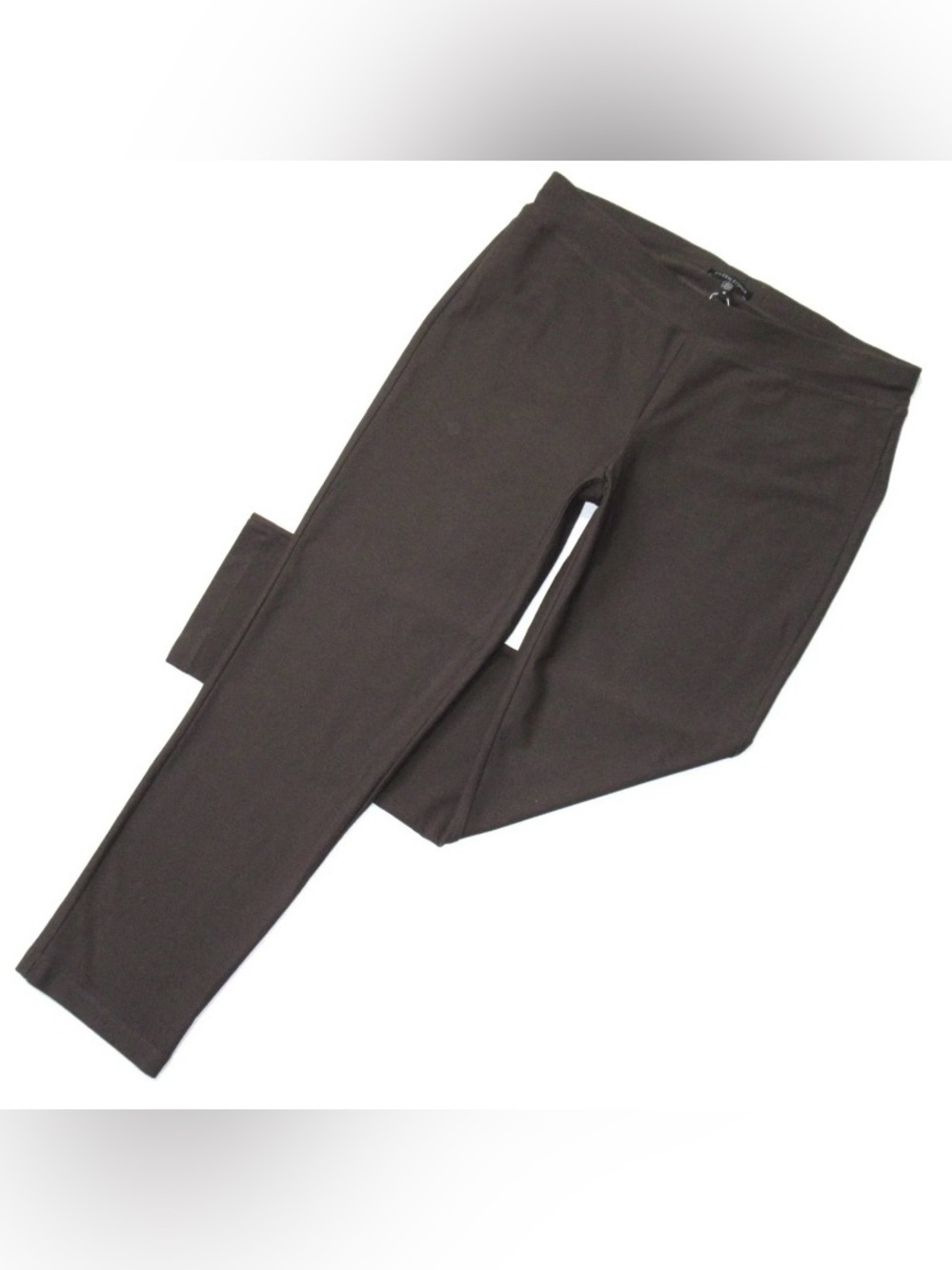 Eileen Fisher Stretch Crepe Slim Pant Chocolate XL